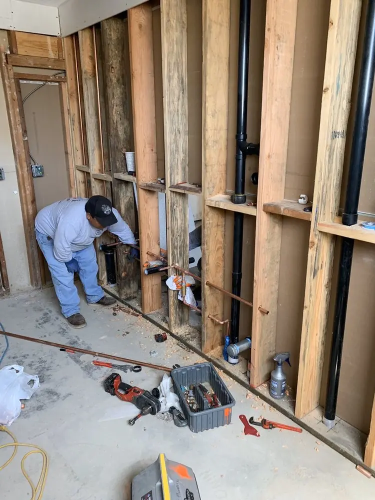 Commercial rough-in plumbing for Gas Line Repair in Villa Madonna